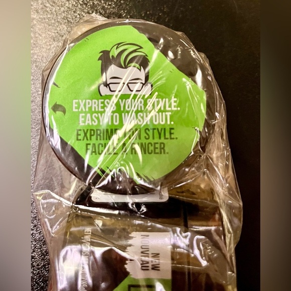 Axe Hair Styling Paint Green Brand New Set of 6 Temporary Color Paste Gel Styler - Picture 2 of 6